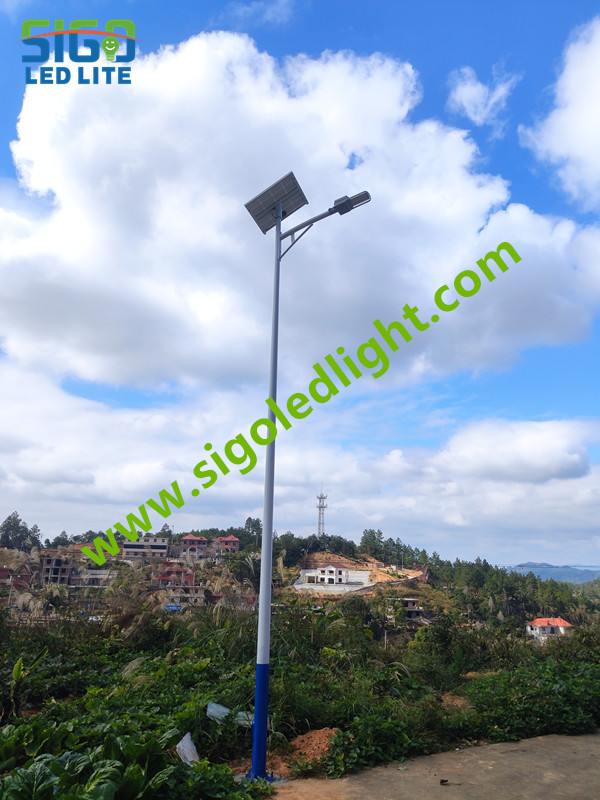 Proyecto de alumbrado público solar GSTRL - efecto de iluminación
